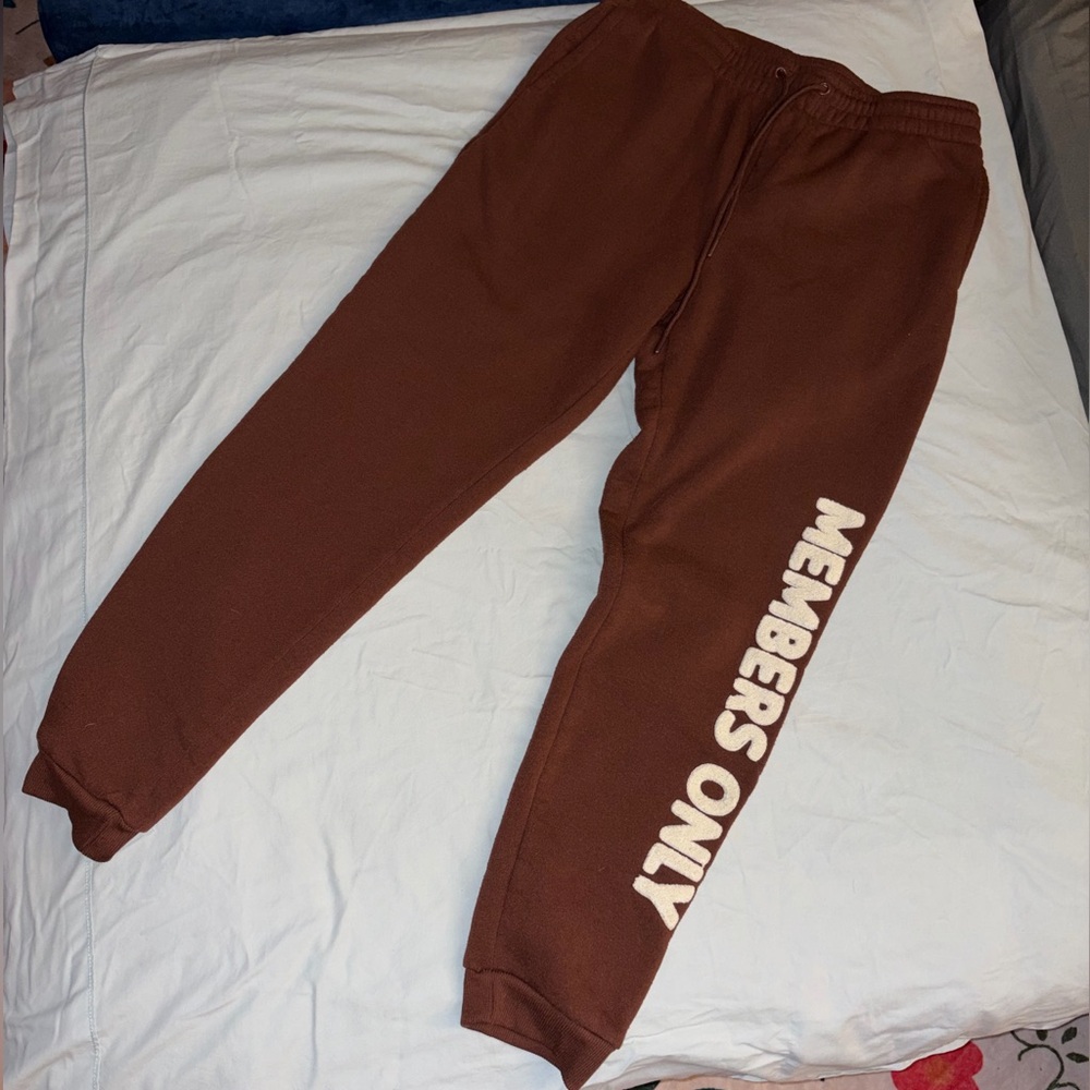 Members Only Chocolate Brown Sweatpants